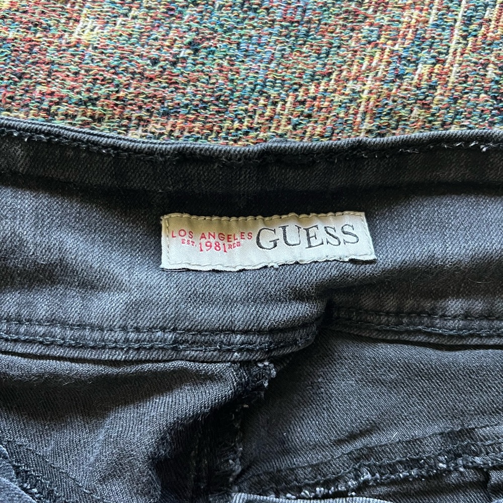 Vintage 90s Guess Jean Shorts Womens 32 High Rise Mom Core USA Button Fly Y2K - Picture 15 of 16